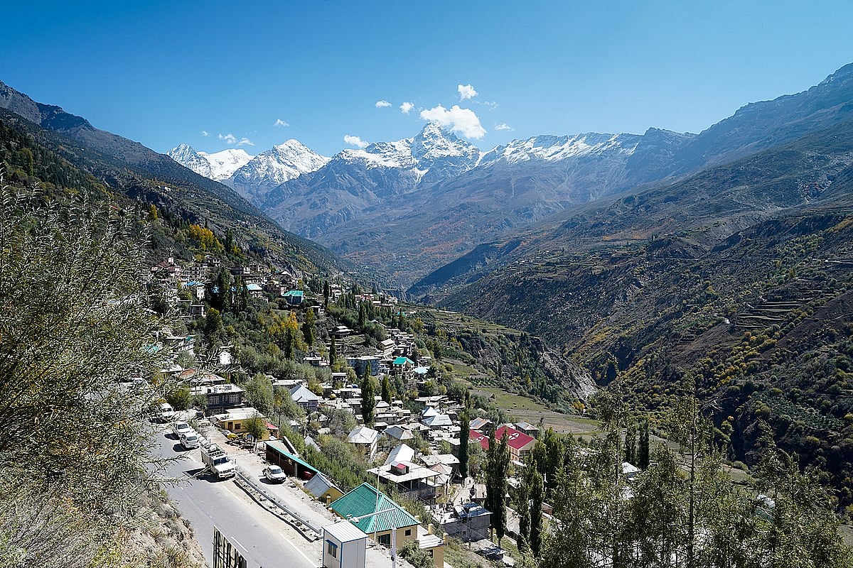 A view of houses in Keylong