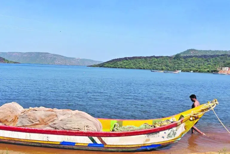 Watching fishermen at work adds to the  morning charm