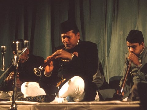 Ustad Bismillah Khan used to play the shehnai at Bihariji Mandir