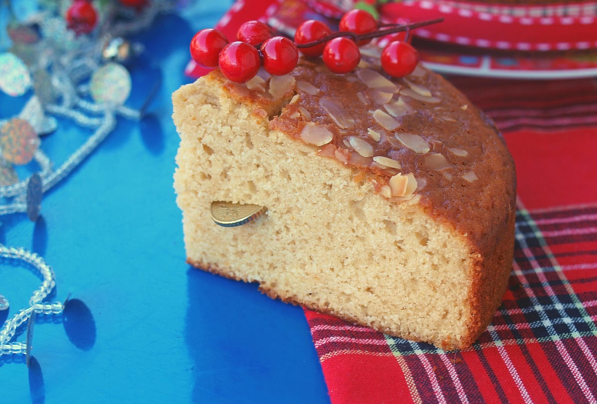 Vasilopita is a New Years Day bread, cake or pie in Greece