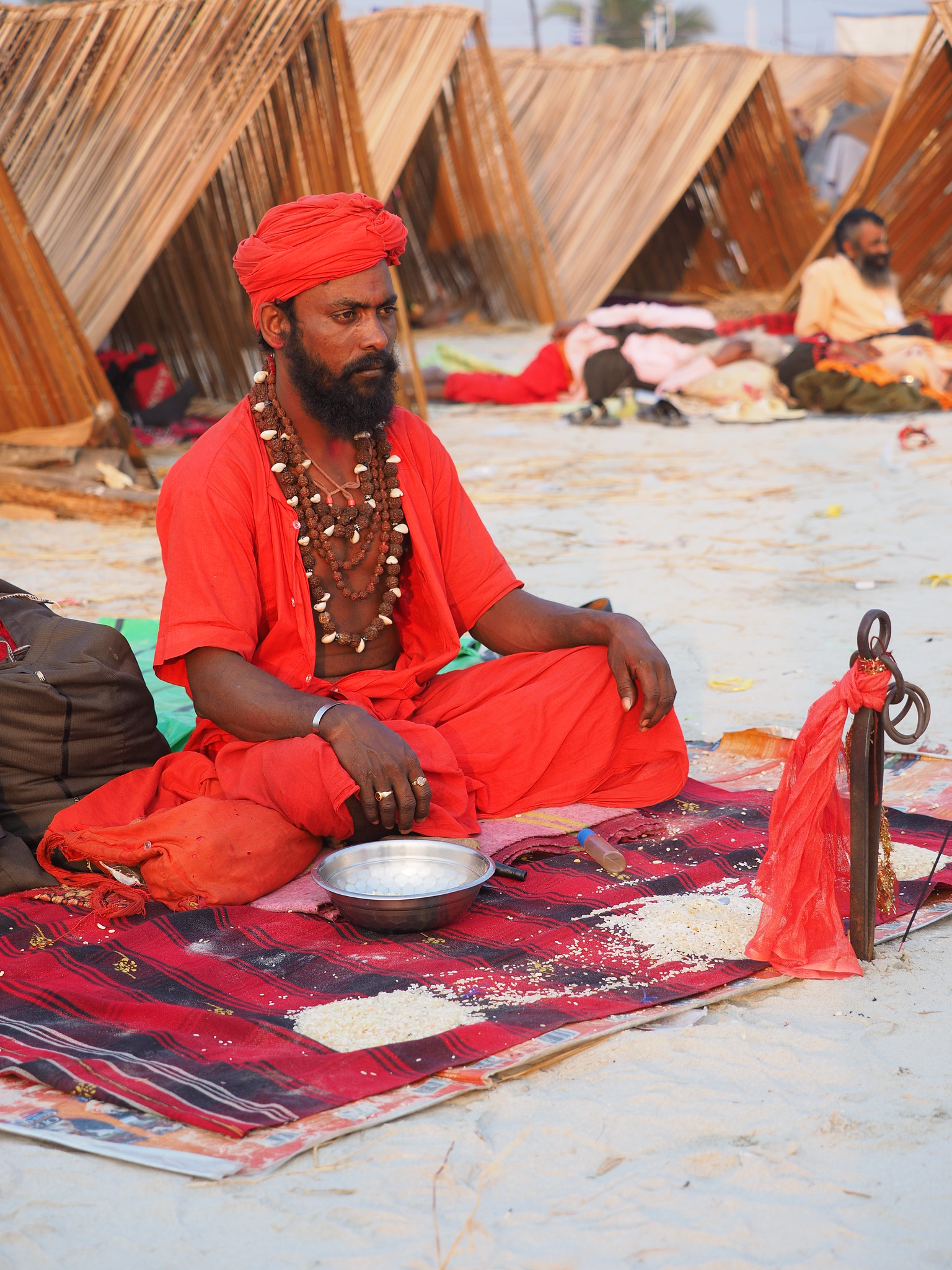 The colourful atmosphere at Gangasagar Mela is great for photography