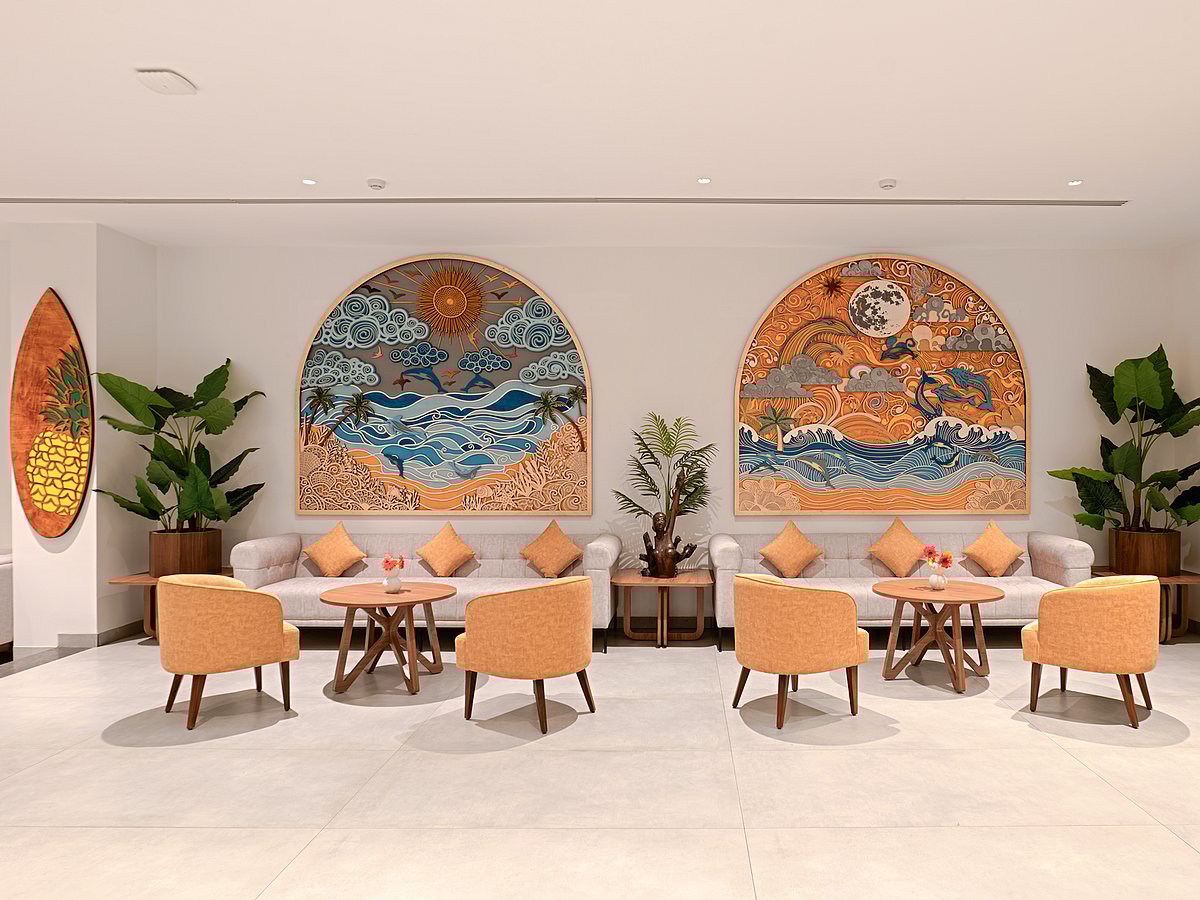 The property feels as though youve stepped inside a colourful tropical dream.