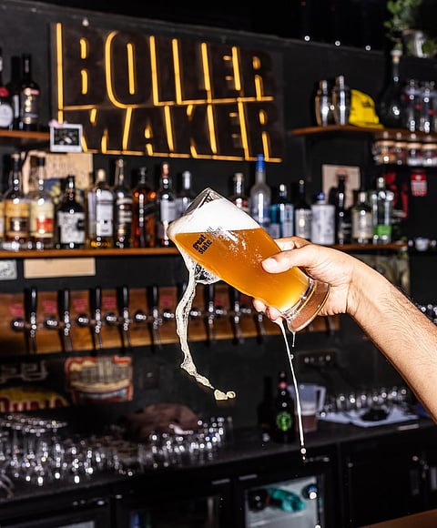 Boiler Maker also boasts a vast selection of craft beer in addition to unique cocktails