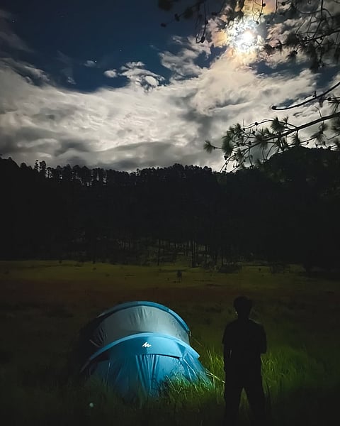 Camping to catch the sunrise