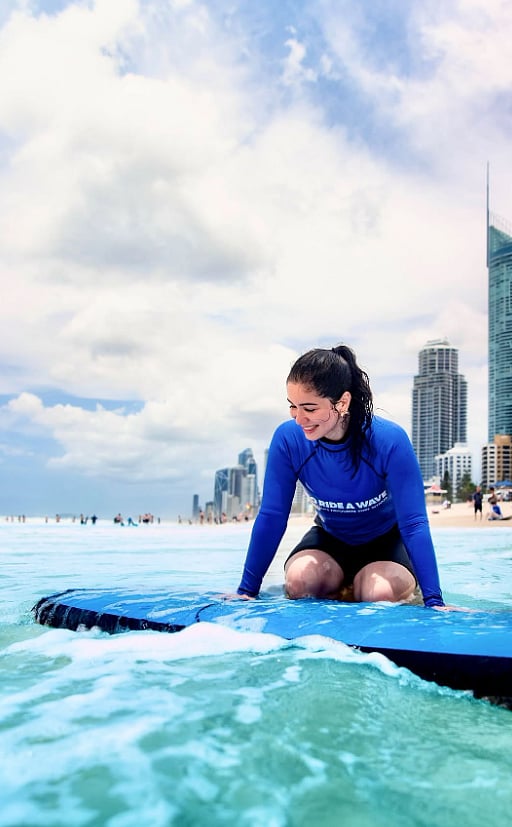 saratendulkar/instagram : Sara Tendulkar during her surfing adventures