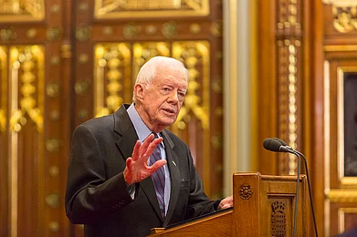 House of Lords/Flickr : President Jimmy Carter answers questions from the audience in the House of Lords