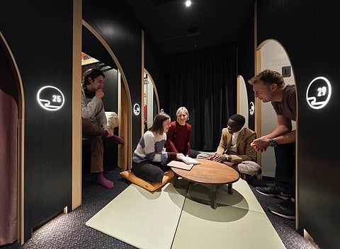 Chill with your friends and talk about your trip in the stunning common area