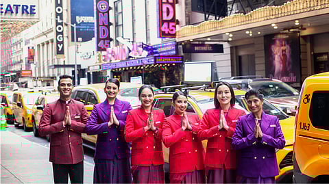Air India's cabin crew say 'Namaste' to New York