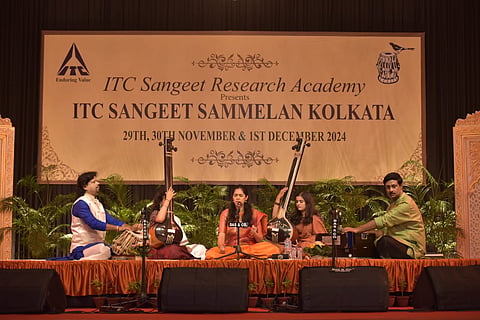 Anagha Bhat performing at ITC Sangeet Sammelan 2024
