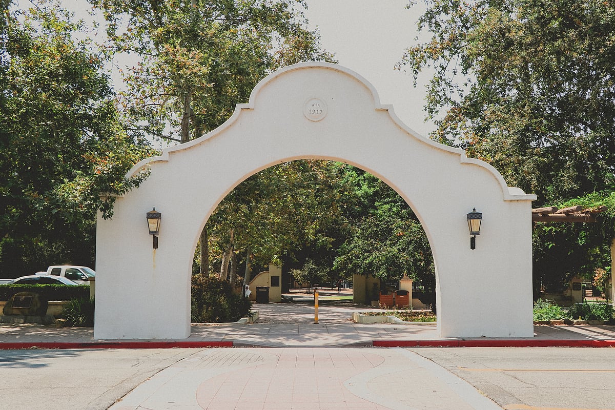Archway into Libbey Park