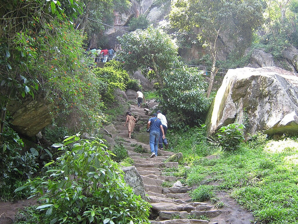 Way to the caves