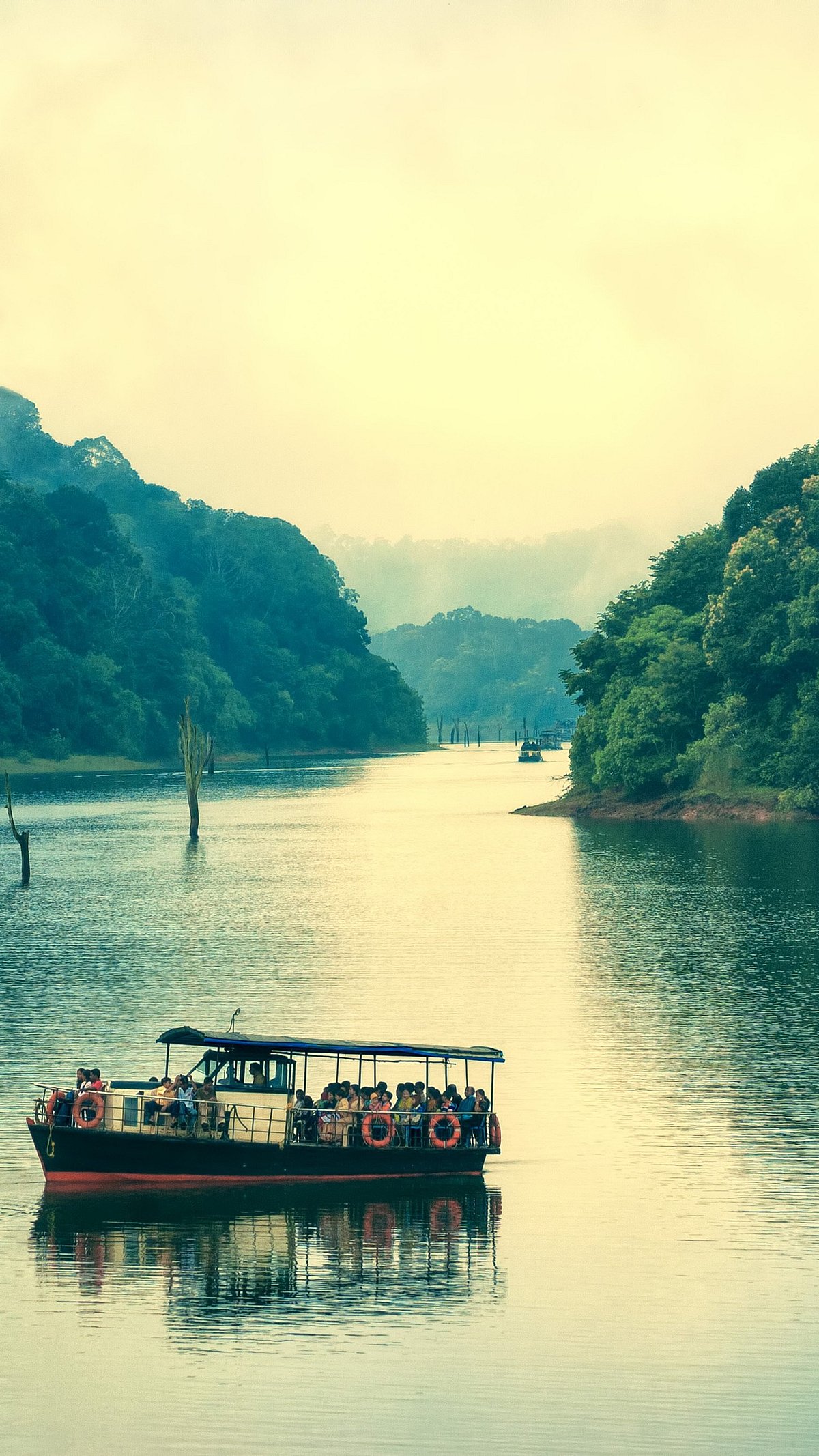 Shutterstock : Periyar Lake was formed when the Mullaperiyar Dam was erected in 1895