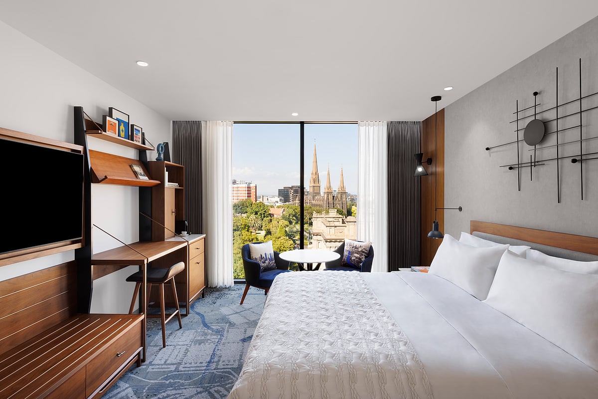 The suave rooms have impressive views