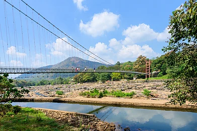 PrejuThoppilSuresh/Shutterstock : The Hanging Bridge of Ezhattumugham has beautiful views of the landscape