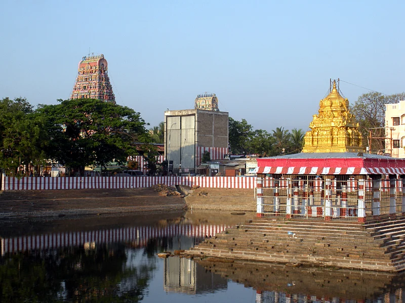 The premises of Sri Marundeeswarar Temple, Thiruvanmiyur