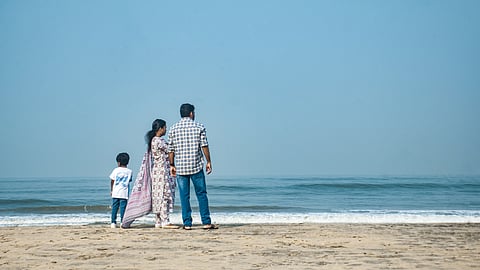 Chal beach is a great place for families