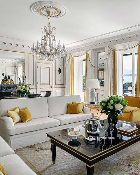Inside Beau Rivage Palace Lausanne