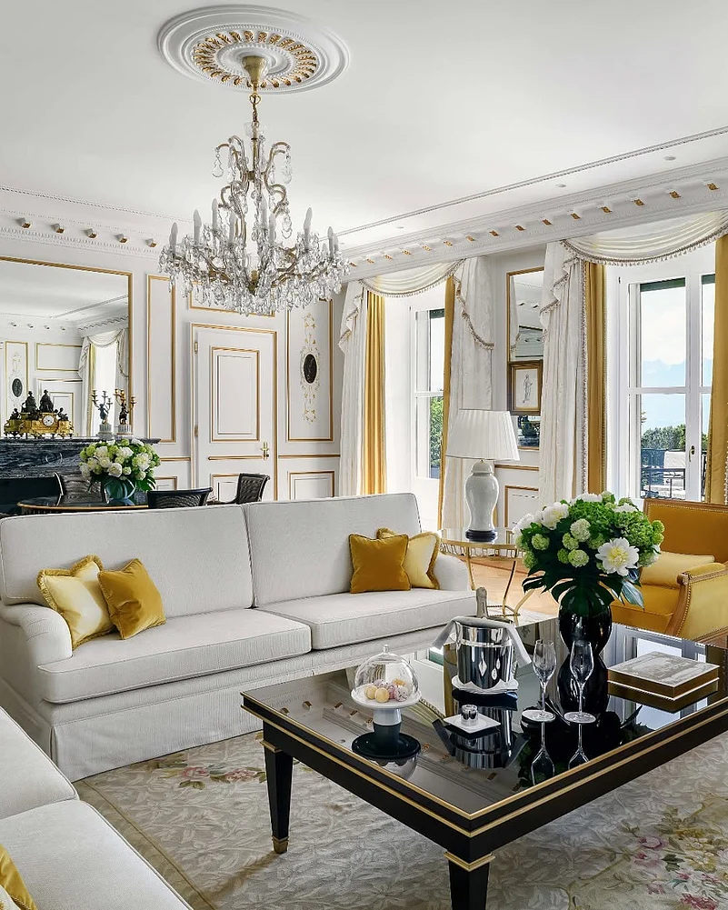 Inside Beau Rivage Palace Lausanne