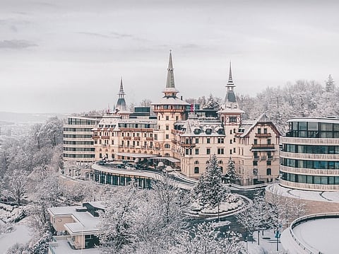 A view of the Dolder Grand