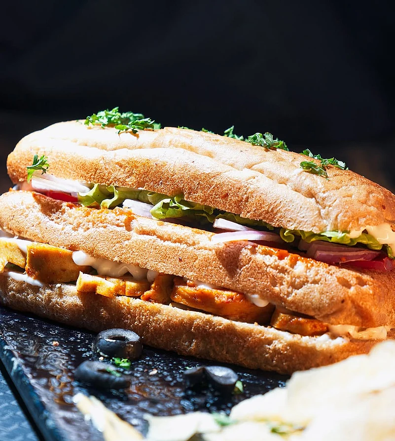 Vegan club sandwich by Greenit