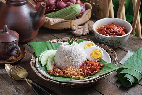The authentic Malay Nasi Lemak