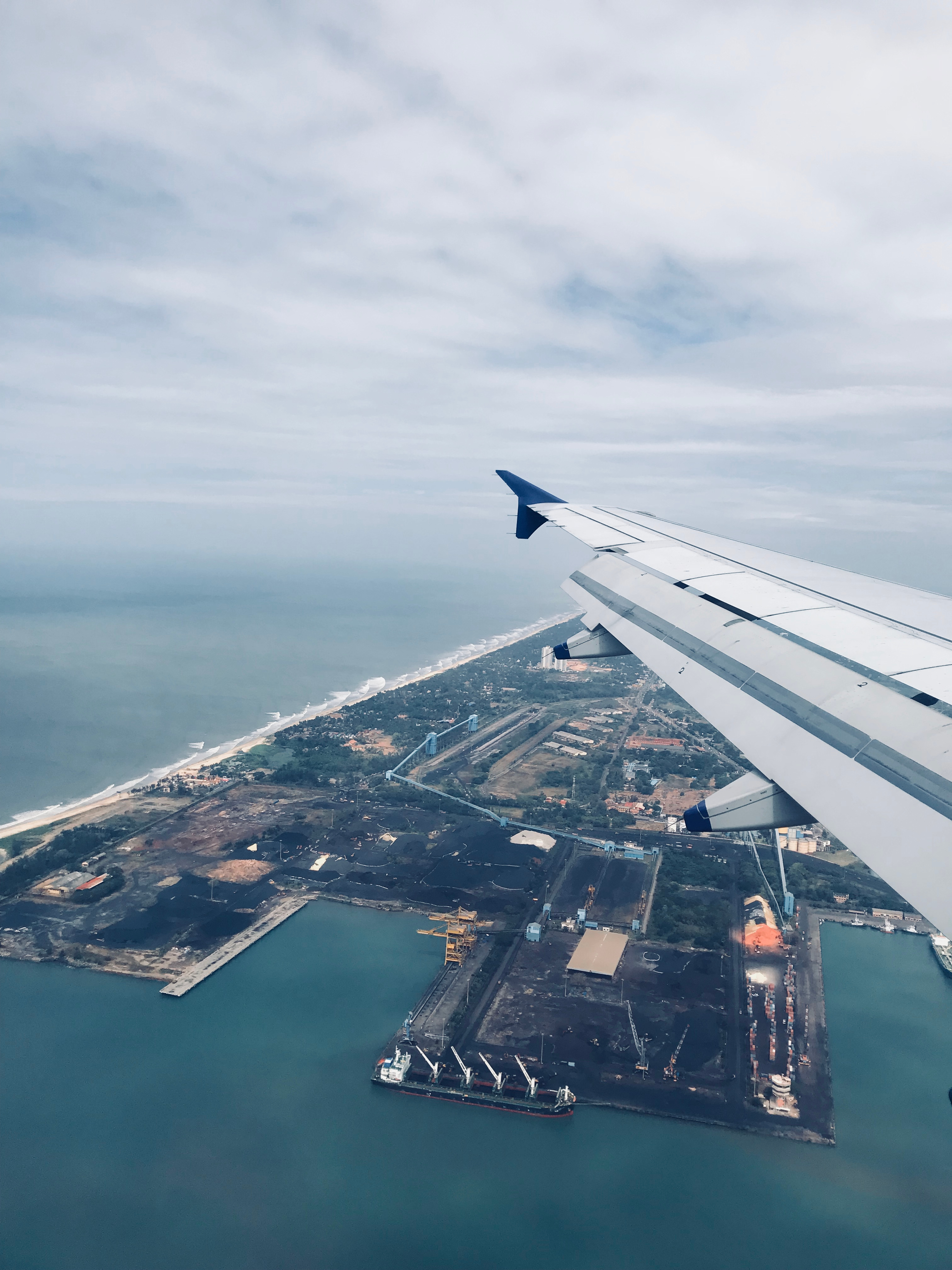 An aerial view of Mangaluru from an aeroplane