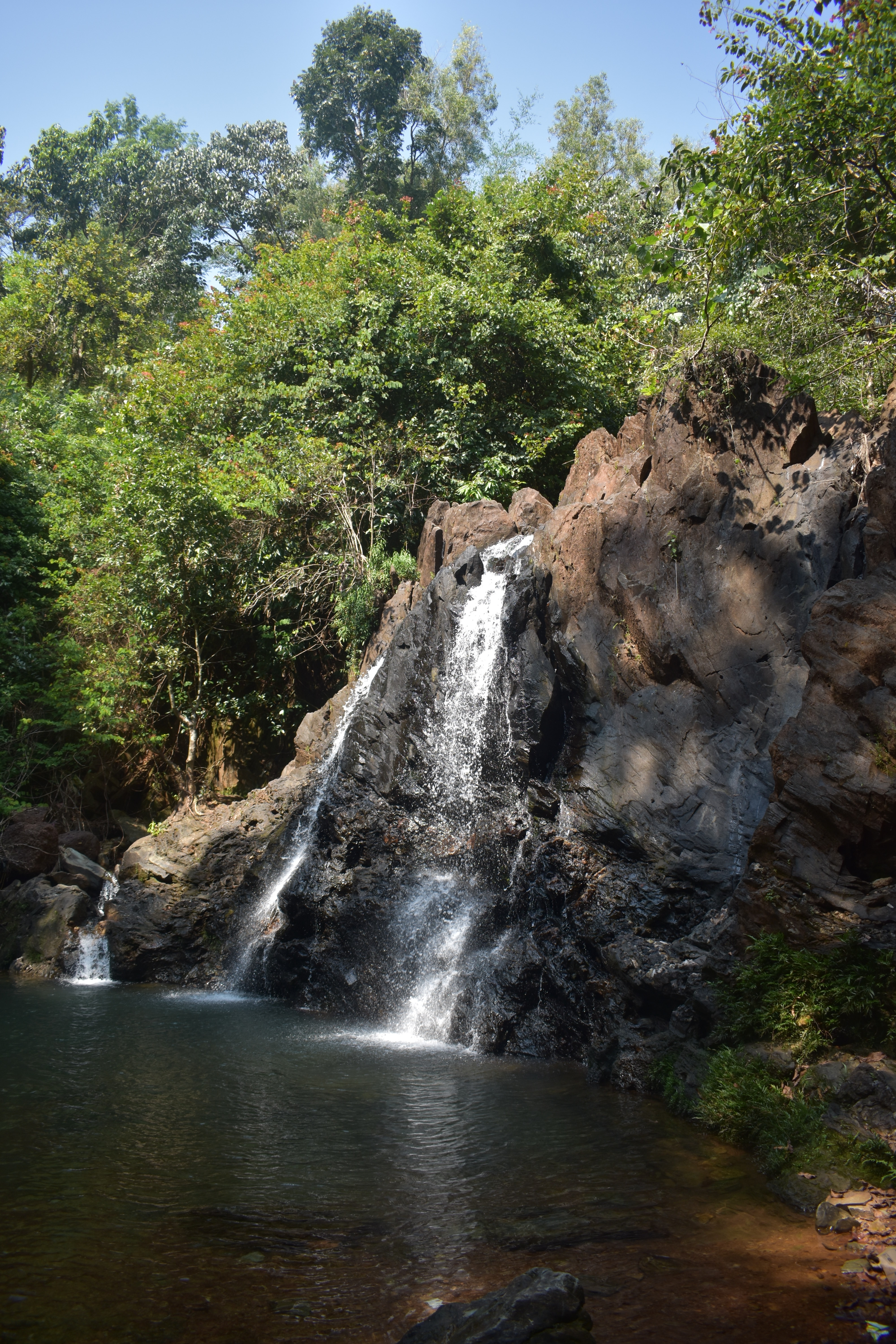 The Apsarakonda Waterfall in Honnavar