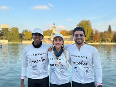 Sushil Reddy : (From L-R): A glimpse of Sushil Reddys latest electric mobility journey with Elaine Ford and Luis Fourzan