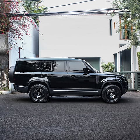 Land Rover Defender on the street