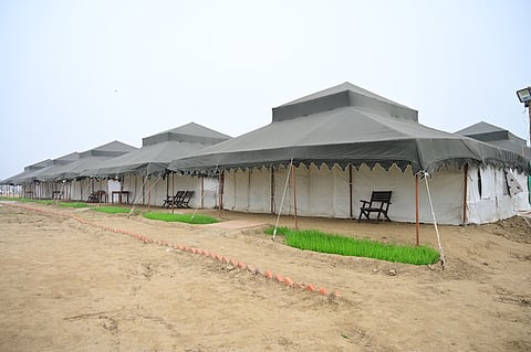 Bookmark Naga Shivir is located at the Maha Kumbh grounds