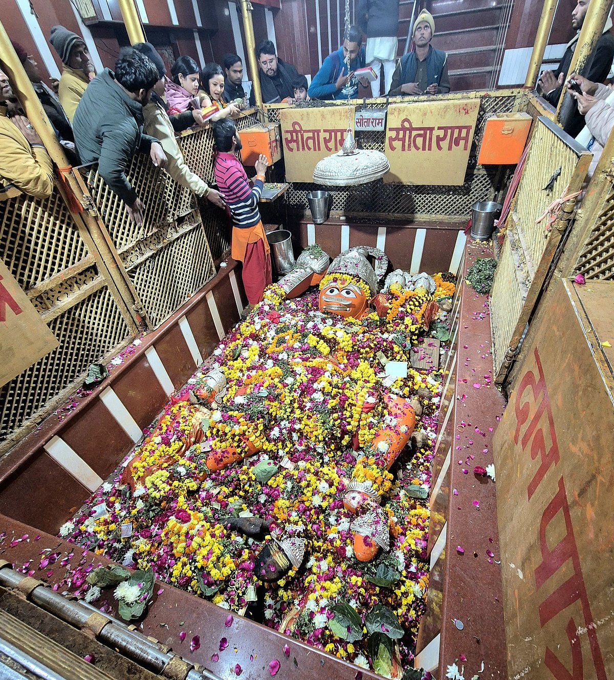 The Lete Hue Hanuman Temple in Prayagraj is a must visit