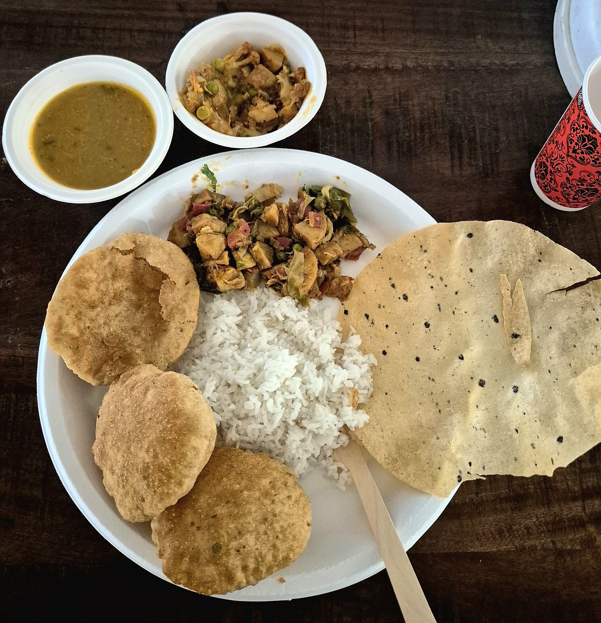 Delicious bhog prepared by sadhus at Maha Kumbh 2025