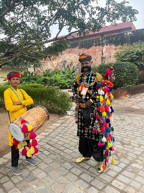 Performers at the Jaigarh Heritage Festival