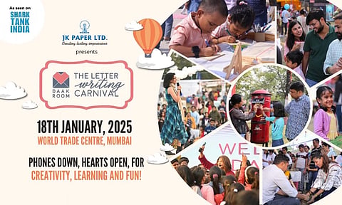 Take a nostalgia trip by writing letters and postcards to friends, family or your future self with Daakroom’s “Letter Writing Carnival” 