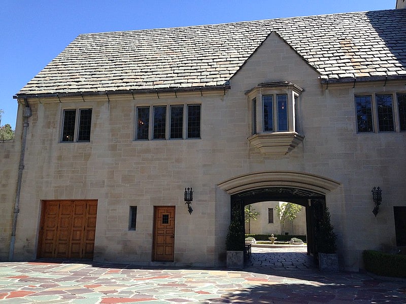 Built in 1928, this 55-room Tudor Revival-style home was constructed by an oil baron 