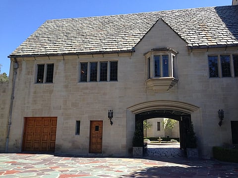 Built in 1928, this 55-room Tudor Revival-style home was constructed by an oil baron