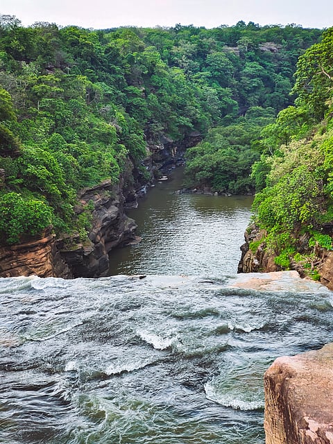 The Rajdari Waterfall in the Chandra Prabha Wildlife Sanctuary