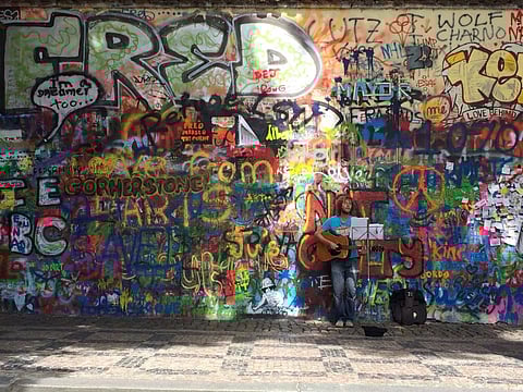 Lennon Wall, Prague