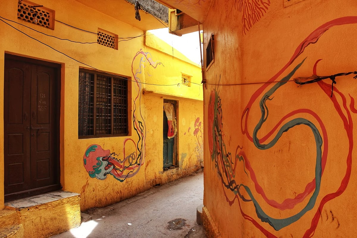 Street+ Art took to the quiet neighbourhood of MS Maqtha in Hyderabad and converted it into a playground for artists from all over the world