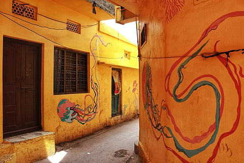 Street+ Art took to the quiet neighbourhood of MS Maqtha in Hyderabad and converted it into a playground for artists from all over the world