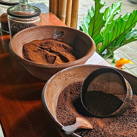 A coffee-tasting experience at the Segara Windhu Coffee Plantation