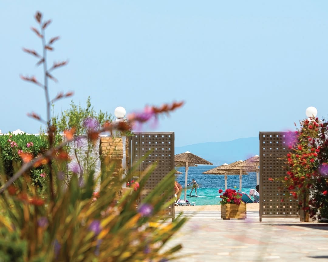 Start your day by sipping coffee while watching the magnificent sunrise in Halkidiki