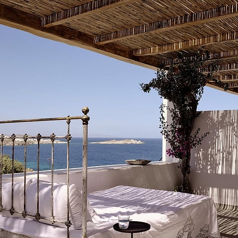 Experience the sparkling Aegean Sea and the mesmerising Mykonos sunset