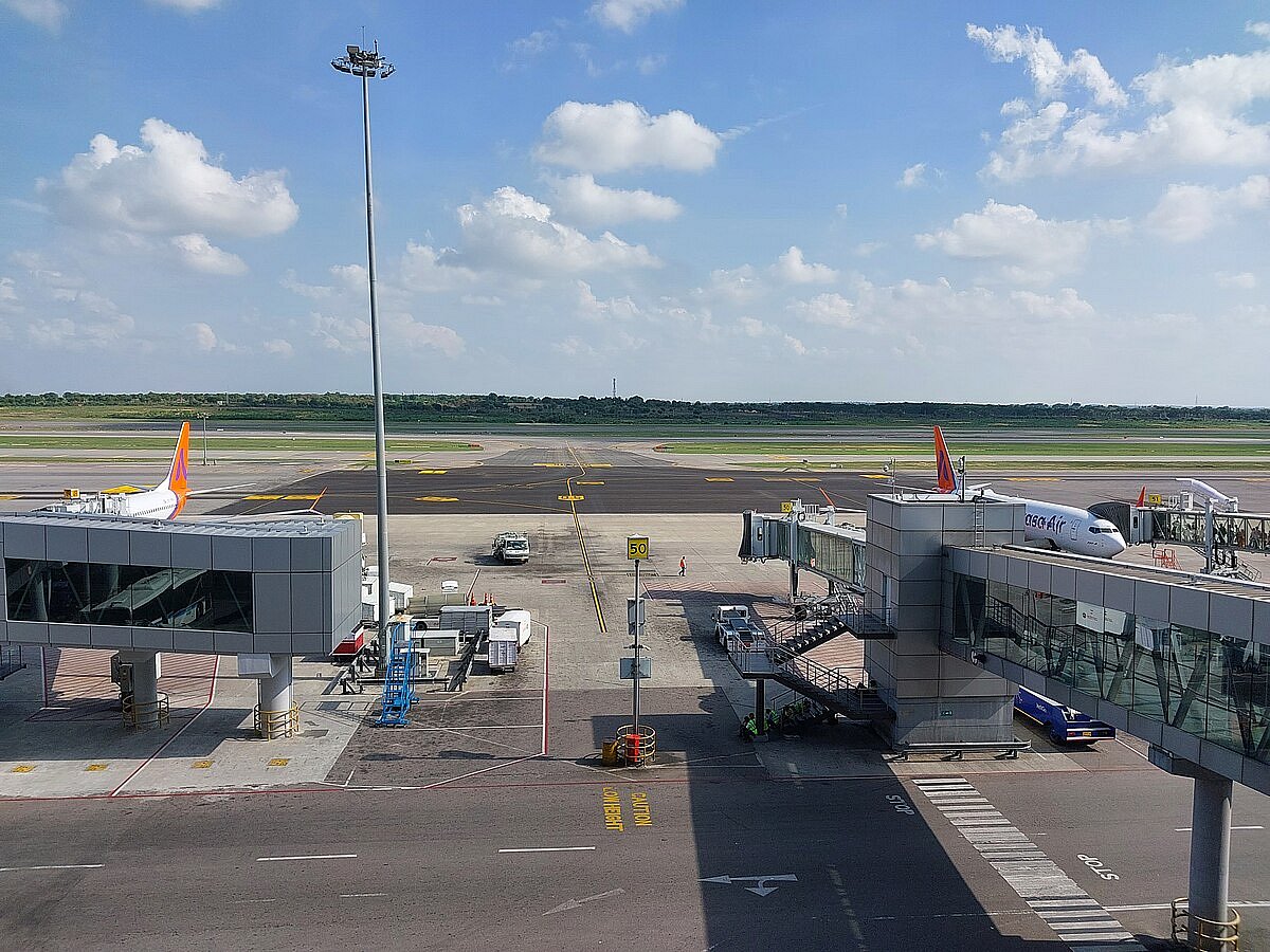 The airport saw record-breaking passenger traffic 