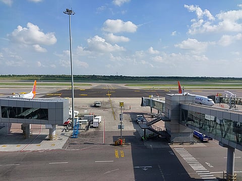 The airport saw record-breaking passenger traffic 
