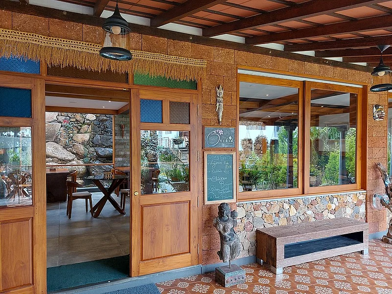 The exterior of The Orchid Restaurant in Yercaud