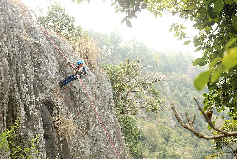 Rock climbing in Yercaud