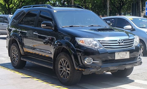 A shot of the Toyota Fortuner