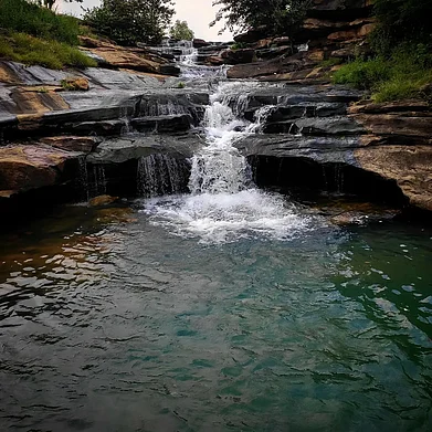 redji_official/Instagram : A waterfall in the Chandra Prabha Wildlife Sanctuary