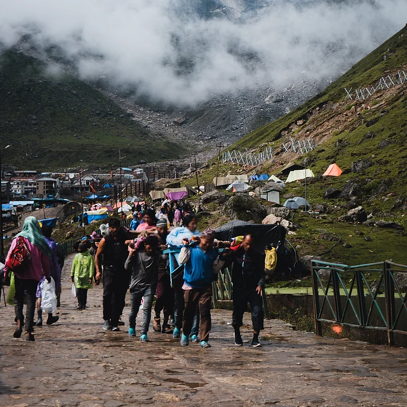 Pilgrims on the Kedarnath Yatra